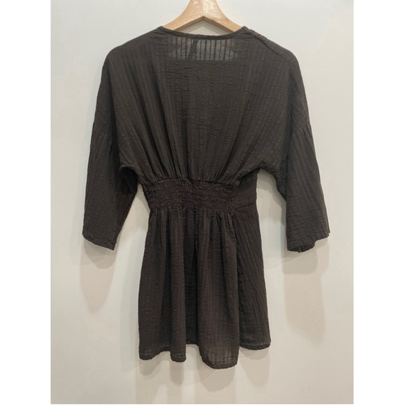 Vintage Elan Tie Front Kimono Top Crochet Y2K Small Boho Whimsigoth Fairy Grunge - Picture 5 of 7